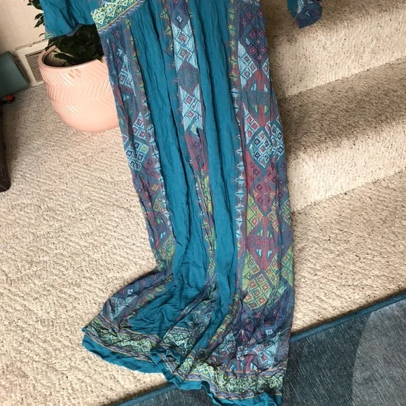 Earthbound Boho Geometric Maxi Dress - Picture 5 of 13